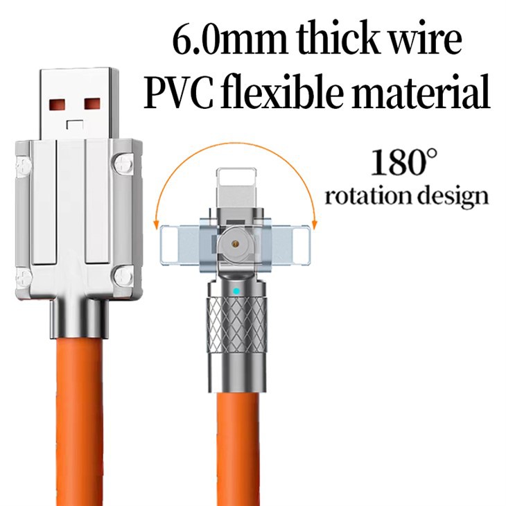 Rotera Geek Data Cable Apple runt 180 grader